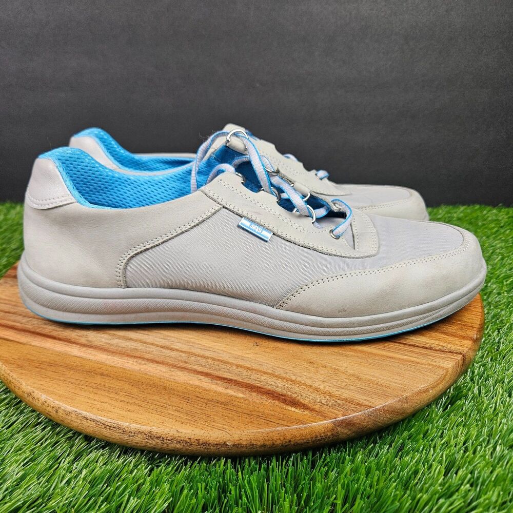 SAS Sporty Women's Size US 10 M Gray Blue Lace Up Sneaker Low Top Made In USA